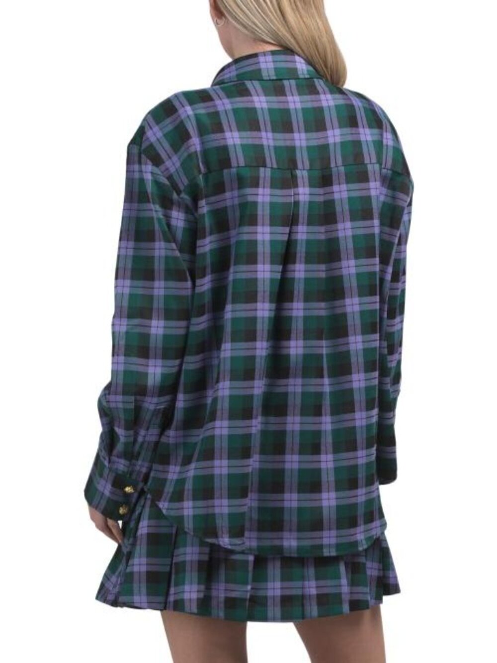 ENGLISH FACTORY Checkered Shacket - Picture 2 of 4